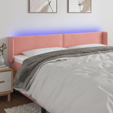 vidaXL rózsaszín bársony LED-es fejtámla 203x16x78/88 cm ágy és ágykellék