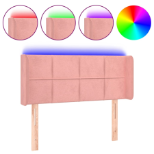 vidaXL rózsaszín bársony LED-es fejtámla 93x16x78/88 cm (3123277) ágy és ágykellék