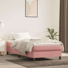 vidaXL rózsaszín bársony zsebrugós ágymatrac 90 x 210 x 20 cm ágy és ágykellék