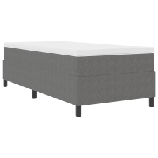 vidaXL Rugós Ágy Light Grey Egyszemélyes Corduroy Szövet (3337382) ágy és ágykellék