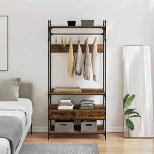 vidaXL Ruhásszekrény fiókkal Régi fa 89 x 39 x 184.5 cm Faanyag bútor