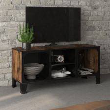vidaXL rusztikus barna fém és MDF TV-szekrény 105 x 36 x 47 cm bútor