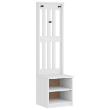 vidaXL SANDENS fehér tömör fenyőfa előszobafa 45x40x159,5 cm bútor