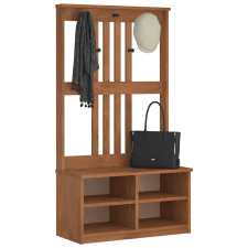vidaXL SANDENS tömör fenyőfa előszobafa 87x40x159,5 cm bútor