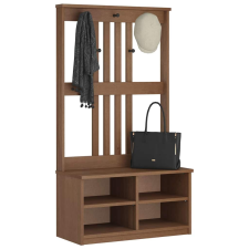 vidaXL SANDENS tömör fenyőfa előszobafa 87x40x159,5 cm bútor