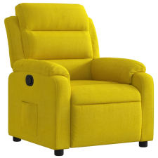 vidaXL sárga bársony dönthető fotel (373507) bútor