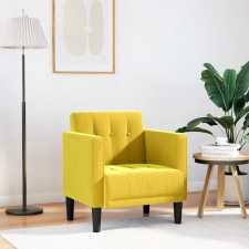 vidaXL sárga bársony kanapészék karfás szék 53 cm bútor