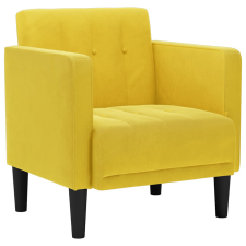 vidaXL sárga bársony kanapészék karfás szék 53 cm (4100558) bútor
