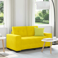 vidaXL sárga bársony loveseat kanapé 120 cm bútor