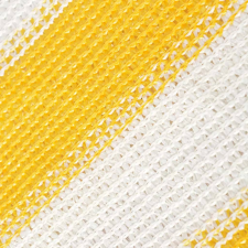 vidaXL sárga és fehér HDPE erkély napellenző 75 x 600 cm (43025) kerti bútor