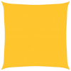 vidaXL sárga négyzet alakú HDPE napvitorla 160 g/m² 7x7 m (311555)