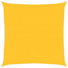 vidaXL sárga négyzet alakú HDPE napvitorla 160 g/m² 7x7 m (311555) kerti bútor