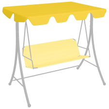 vidaXL sárga pótponyva kerti hintaágyhoz 226 x 186 cm 270 g/m² kerti bútor