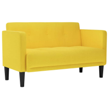 vidaXL sárga szövet loveseat kanapé 111 cm (4100567) bútor