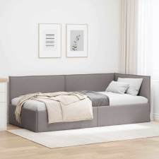 vidaXL Sarokágy keret fejtámlával Tópszínű 80 x 200 cm szövet ágy és ágykellék