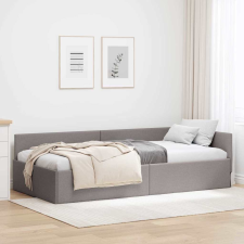 vidaXL Sarokágy keret Tópszínű 90 x 190 cm Szövet és Mérnöki Fa ágy és ágykellék