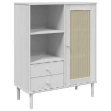 vidaXL SENJA fehér rattan hatású magasszekrény 90 x 40 x 112 cm (358056) bútor