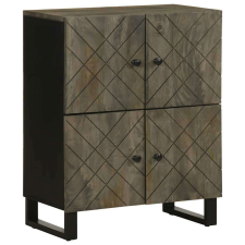 vidaXL Sideboard Fekete 60x33x75 cm tömörfa Mango bútor
