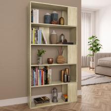 vidaXL Sonoma tölgy forgácslap könyvszekrény/térelválasztó 80x24x159 cm bútor