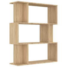 vidaXL sonoma tölgy forgácslap könyvszekrény/térelválasztó 80x24x96 cm  (800084) bútor