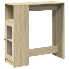 vidaXL sonoma tölgy szerelt fa bárasztal tárolókkal 101x40x103,5 cm (854366) bútor