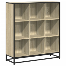vidaXL sonoma tölgy szerelt fa és fém könyvszekrény 97,5x33x107,5 cm (3300861) bútor