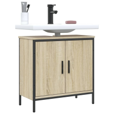 vidaXL sonoma tölgy szerelt fa fürdőszobai mosdószekrény 60x30x60 cm fürdőszoba bútor