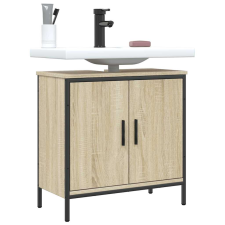 vidaXL Sonoma tölgy szerelt fa fürdőszobai mosdószekrény 60x30x60 cm fürdőszoba bútor