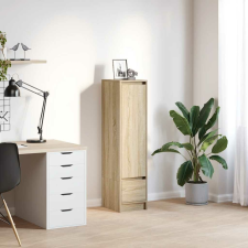vidaXL sonoma tölgy szerelt fa magasszekrény 29,5x34x119,5 cm bútor