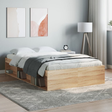 vidaXL sonoma tölgy színű ágykeret 120 x 200 cm ágy és ágykellék