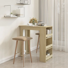 vidaXL sonoma tölgy színű bárasztal tárolópolccal 102 x 50 x 103,5 cm bútor