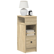 vidaXL sonoma tölgy színű éjjeliszekrény fiókkal 25 x 31 x 66 cm bútor
