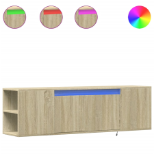 vidaXL sonoma tölgy színű fali TV-szekrény LED-ekkel 135x31x39,5 cm (852385) bútor