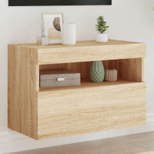 vidaXL sonoma tölgy színű fali TV-szekrény LED-ekkel 60x30x40 cm bútor