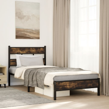 vidaXL sonoma tölgy színű fejtámlás ágykeret matrac nélkül 100x200 cm ágy és ágykellék