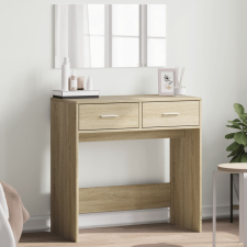 vidaXL sonoma tölgy színű fésülködőasztal tükörrel 80x39x80 cm bútor