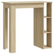 vidaXL sonoma tölgy színű forgácslap bárasztal polccal 102x50x103,5 cm (809461) bútor