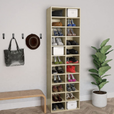 vidaXL Sonoma-tölgy színű forgácslap cipősszekrény 54 x 34 x 183 cm