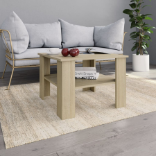 vidaXL sonoma tölgy színű forgácslap dohányzóasztal 60 x 60 x 42 cm bútor