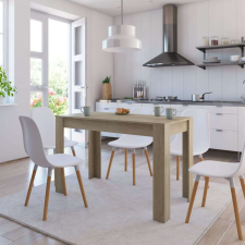 vidaXL Sonoma-tölgy színű forgácslap étkezőasztal 120 x 60 x 76 cm bútor