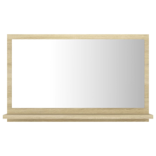 vidaXL sonoma-tölgy színű forgácslap fürdőszobai tükör 60x10,5x37 cm (804565) fürdőszoba bútor