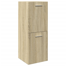 vidaXL sonoma tölgy színű forgácslap fürdőszobaszekrény 30x30x80 cm (849634) fürdőszoba bútor