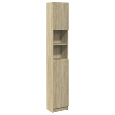 vidaXL sonoma tölgy színű forgácslap fürdőszobaszekrény 32x25,5x190 cm (849606) fürdőszoba bútor