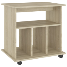 vidaXL sonoma tölgy színű forgácslap kerekes szekrény 60x45x60 cm (808479) bútor