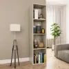 vidaXL Sonoma tölgy színű forgácslap könyv-/TV-szekrény 36x30x143 cm