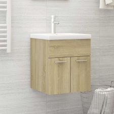 vidaXL sonoma-tölgy színű forgácslap mosdószekrény 41 x 38,5 x 46 cm fürdőszoba bútor