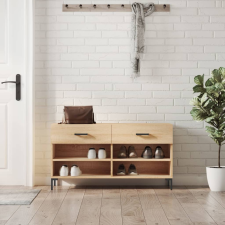 vidaXL sonoma tölgy színű műfa cipőpolc 102x35x55 cm bútor