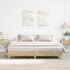 vidaXL sonoma tölgy színű szerelt fa ágykeret matrac nélkül 160x200 cm