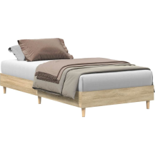 vidaXL sonoma tölgy színű szerelt fa ágykeret matrac nélkül 75x190 cm (861095) ágy és ágykellék