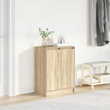 vidaXL sonoma tölgy színű szerelt fa cipőszekrény 57x34x76 cm bútor